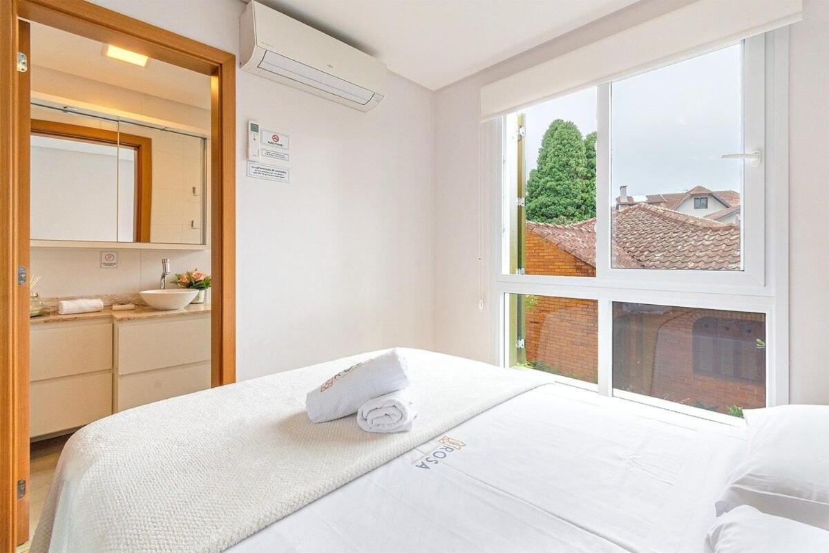 Apartamento Rosa Edificio Giovani Pizetta Gramado Exterior foto